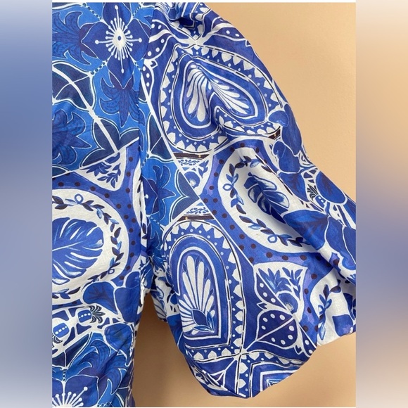 Farm Rio Tile Dream Multicolor Mini Dress Women's  Xl,NWT - Picture 4 of 6